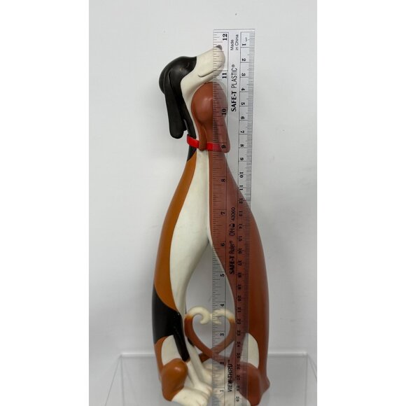 Hot Dogs A3693 12in The Snuggle Ella Louis Border Dachshund Resin Figurine - Picture 7 of 7